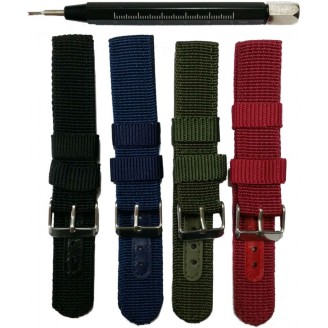 Nylon Strap 18mm 6pcs Set B01